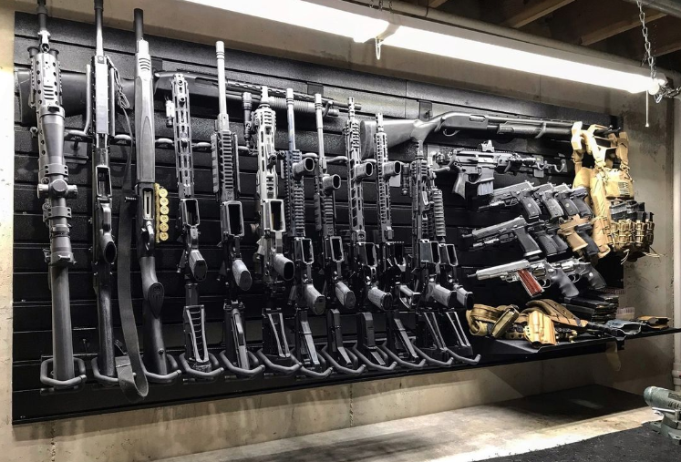 Wall of long guns